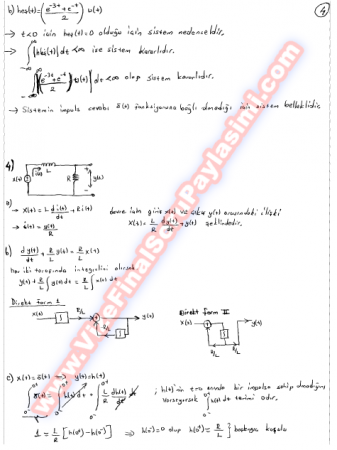 Analog İşaret İşleme Vize Soruları Ve Cevapları-2007