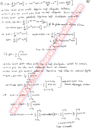 Analog İşaret İşleme Vize Soruları Ve Cevapları-2007