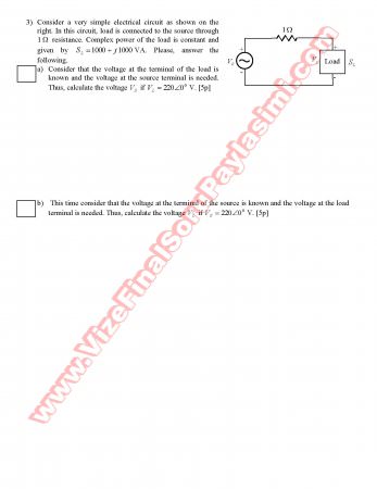 Elektrik Dağıtım Sistemleri Final Soruları-2012