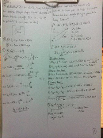 Akışkanlar Mekaniği Final Soruları