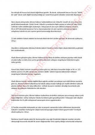 Borçlar Hukuku Final Soruları Ve Cevapları