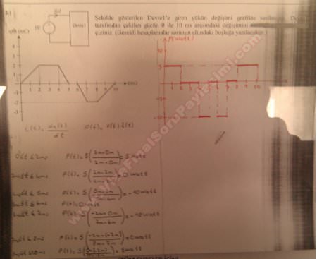 Mekatronik Mühendisliğine Giriş Bütünleme Soruları - 2015