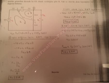 Mekatronik Mühendisliğine Giriş Bütünleme Soruları - 2015