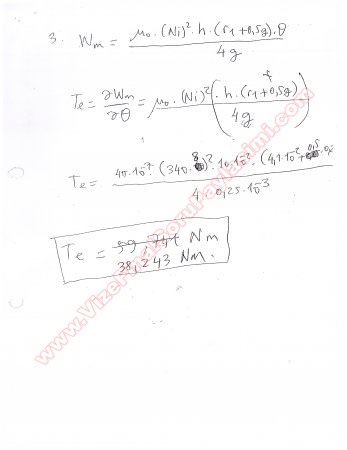 Elektromekanik Enerji Dönüşümü Final Soruları Gündüz