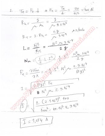 Elektromekanik Enerji Dönüşümü Final Soruları Gündüz