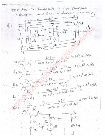 Elektromekanik Enerji Dönüşümü Final Soruları Gece