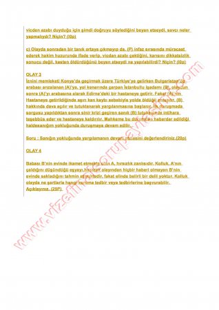 Ceza Usul Hukuku Bütünleme Soruları 