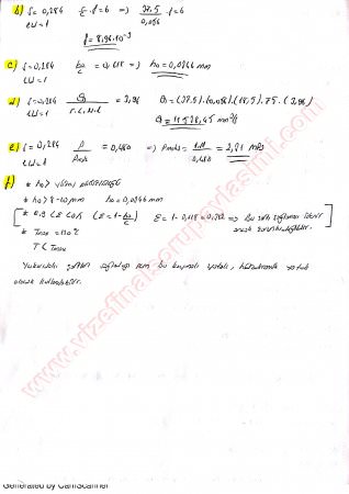 Makina Elemanları-1 Vize Soruları Ve Cevapları-2014