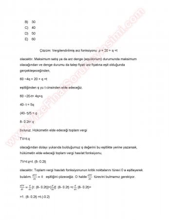 Matematik -2 Final Soruları Çözümleri