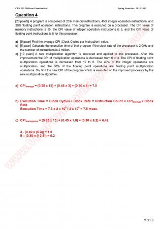 Computer Organizations Midterm Question And Answers