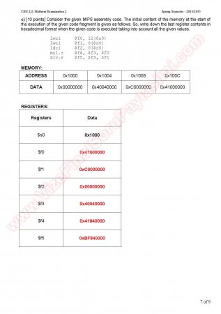 Computer Organizations 2.Midterm Question And Answers
