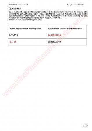 Computer Organizations 2.Midterm Question And Answers