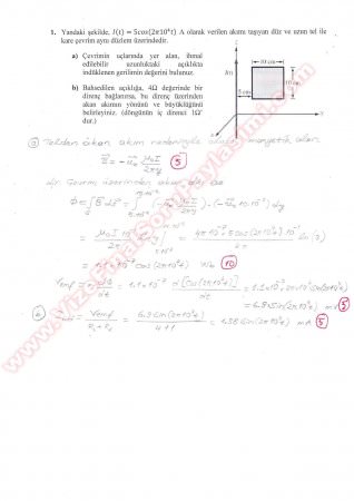 Elektromanyetik Dalga Teorisi Vize Soru Ve Çözümleri
