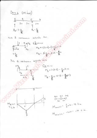 Yapı Statiği 1 Final Cevapları  2013