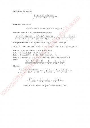 Calculus1 Final Solutions