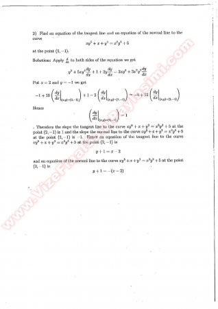 Calculus1 Midterm Solutions