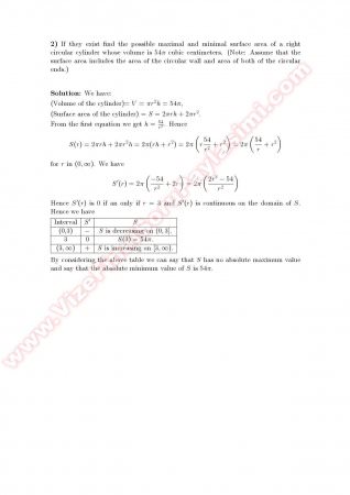 Calculus1 Midterm2 Solutions