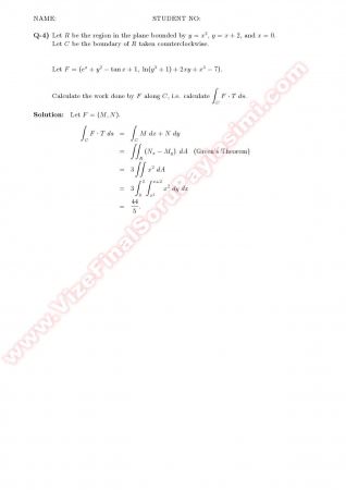 Calculus2 Final Solutions - 2010