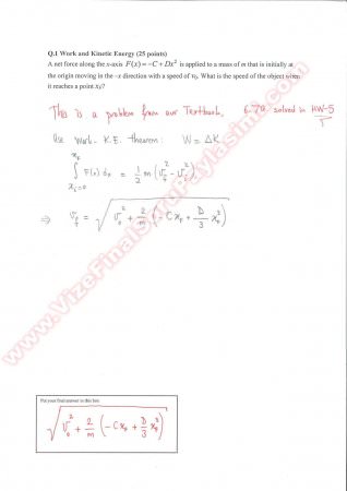 General Physics 1 midterm Solutions -2012