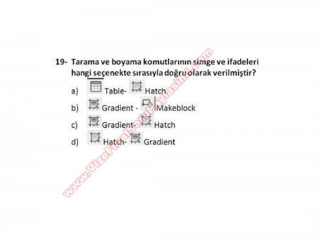 Bilgisayar Destekli Proje -1 Vize Soruları