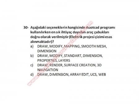 Bilgisayar Destekli Proje -1 Vize Soruları