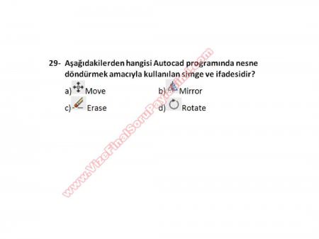 Bilgisayar Destekli Proje -1 Vize Soruları