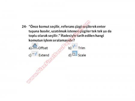 Bilgisayar Destekli Proje -1 Vize Soruları