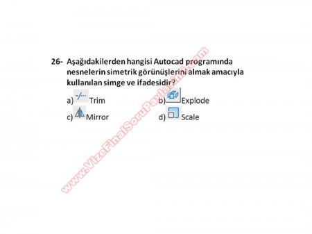 Bilgisayar Destekli Proje -1 Vize Soruları