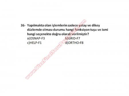 Bilgisayar Destekli Proje -1 Vize Soruları