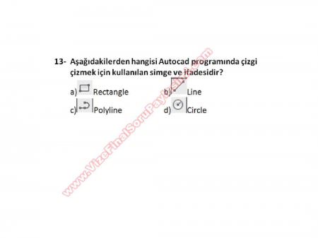 Bilgisayar Destekli Proje -1 Vize Soruları (2.Öğretim)