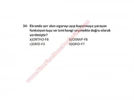 Bilgisayar Destekli Proje -1 Vize Soruları (2.Öğretim)
