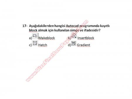 Bilgisayar Destekli Proje -1 Vize Soruları (2.Öğretim)
