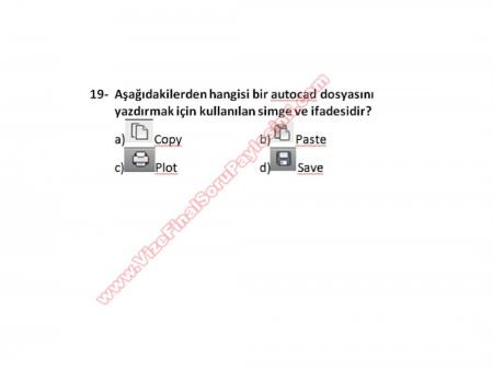 Bilgisayar Destekli Proje -1 Vize Soruları (2.Öğretim)