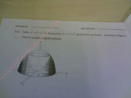 Mühendislik Matematiği Final Soruları ve Cevapları - KOÜ