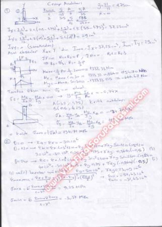 Cisimlerin Dayanımı 2 Final Soruları Ve Cevapları -2008