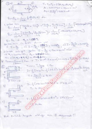 Cisimlerin Dayanımı 2 Final Soruları Ve Cevapları -2008