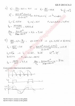Güç Elektroniği Final Soruları Ve Çözümleri -2013