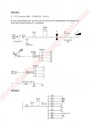 Elektrik Tesislerinin Projelendirilmesi Vize Soruları-2012