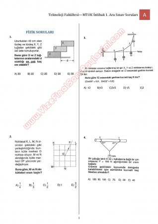 Bilimsel Hazırlık - MTOK - 1. Vize Soruları ve Cevapları