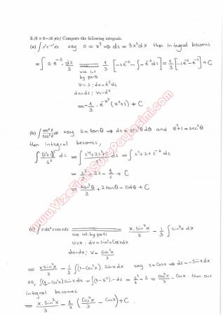 Calculus With Analytic Geometry Final Questions and Solutions Summer 2014