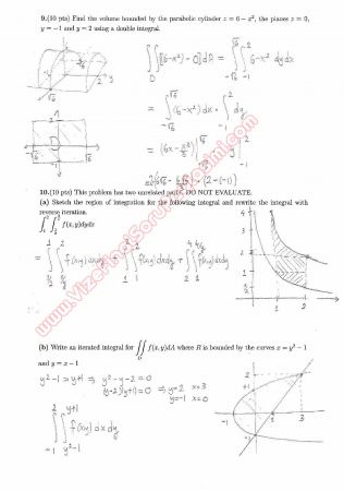 Calculus For Functions Of Several Variables Midterm Exam Questions And Solutions Summer 2013