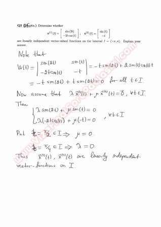 Differential Equations First Midterm Exam Questions And Solutions Spring 2014