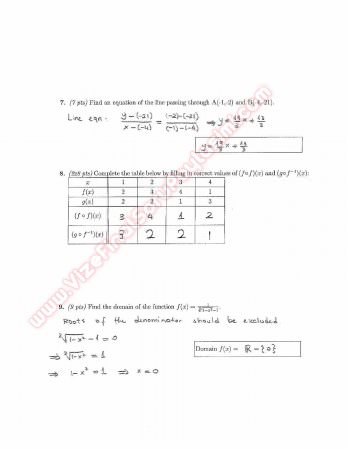 Precalculus Midterm Exam Questions And Solutions 2013 Fall
