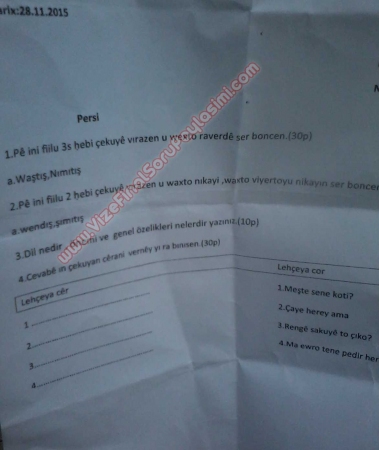 Fonetik Transkripsiyon Vize Soruları - 2015