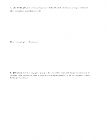 Discrete Mathematics Final Questions 2011
