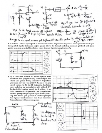 Elektronik Lab-1 Not Yükseltme Soruları 2014