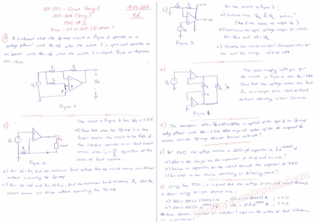 Circuit Theory -1 Midterm Exam Questions