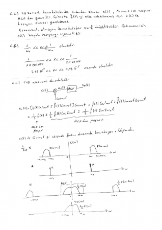 Haberleşme Sistemleri Dersi Final Soruları ve Cevapları