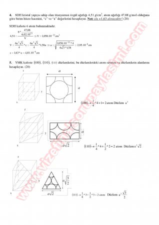 Malzeme Bilimine Giriş Vize Soruları Ve Cevapları-2012
