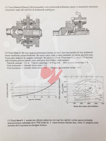 Motorlu Taşıtlar Vize Soruları-2013